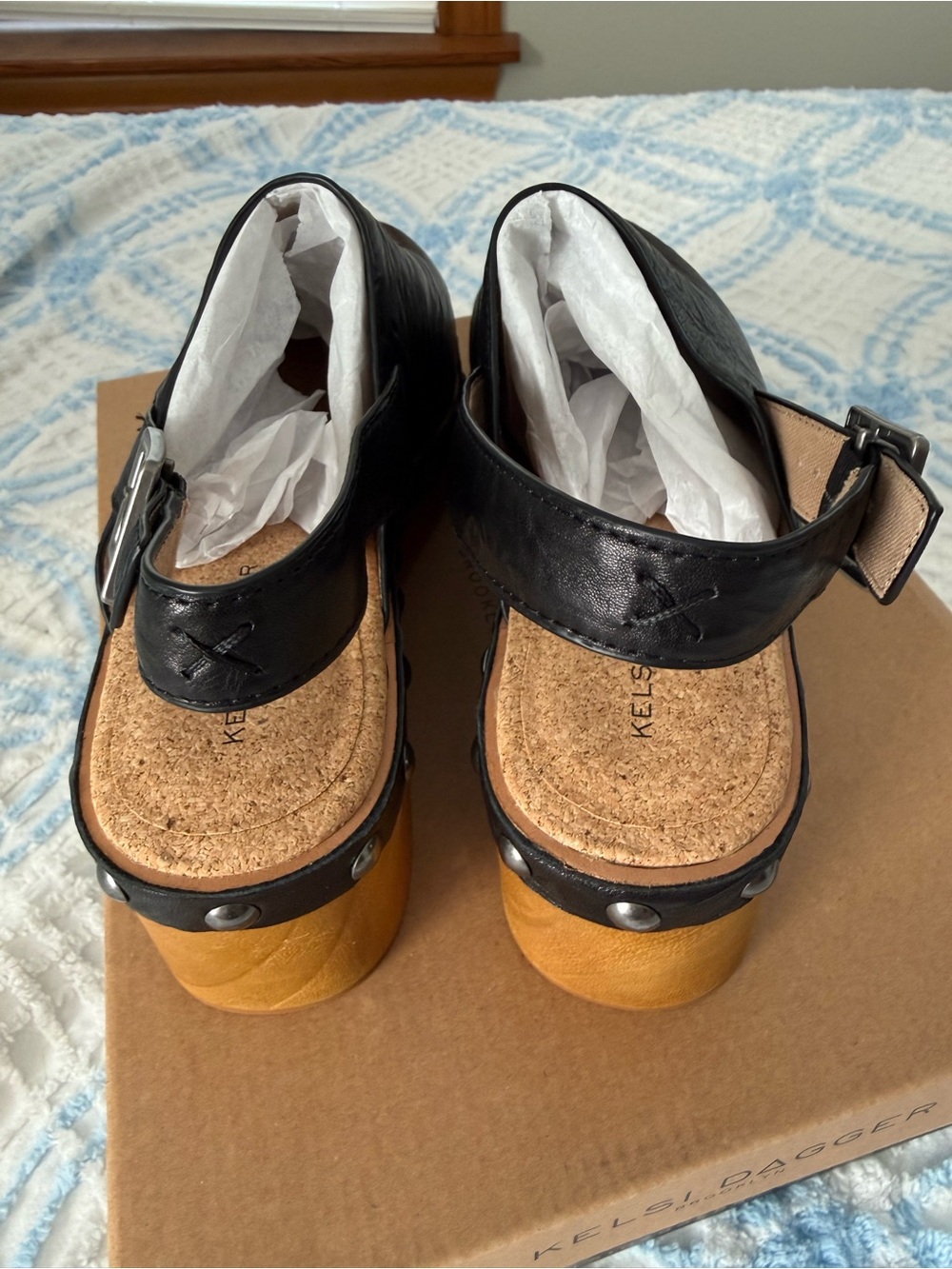 NEW Kelsi Dagger black clogs 10 - Picture 5 of 7